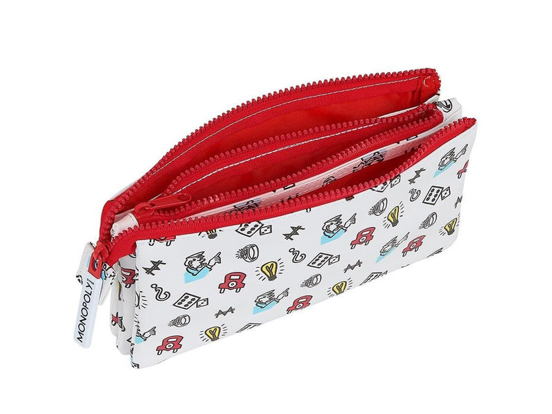 Monopoly Pencil Case Genius - 22 x 12 x 3 cm - White