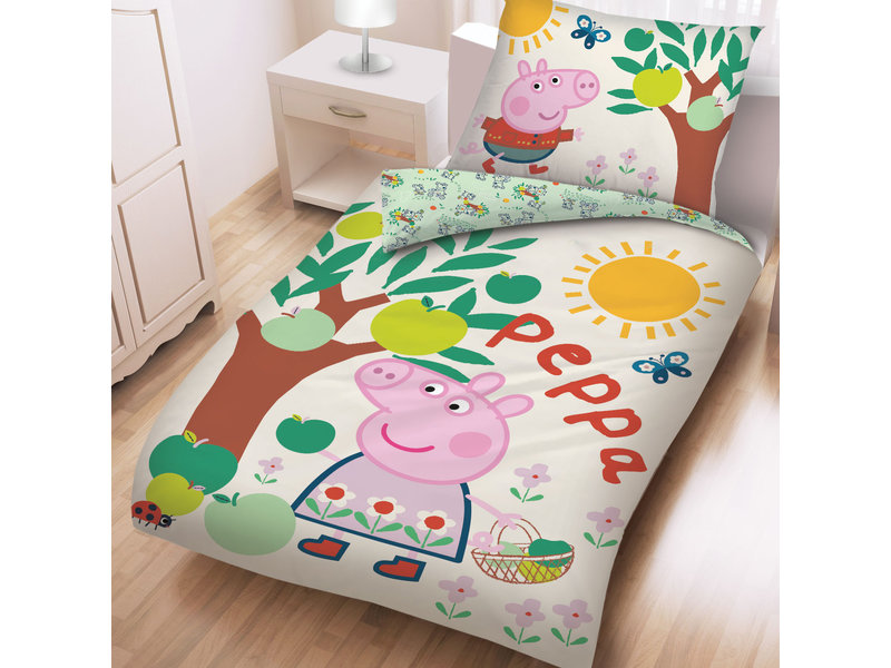 Peppa Pig Bettbezug Apfelbaum - Single - 140 x 200 cm - Baumwolle