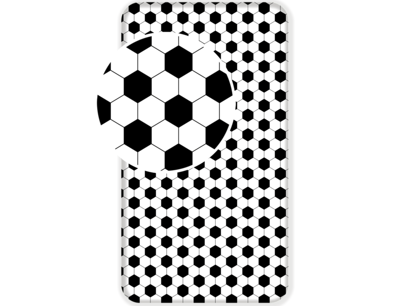 Voetbal Hoeslaken Corner - Eenpersoons - 90 x 200 cm - Katoen