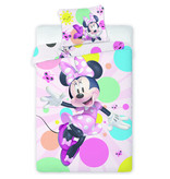 Disney Minnie Mouse Dekbedovertrek Happy - Eenpersoons - 140  x 200 cm - Katoen