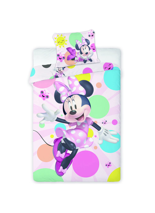 Disney Minnie Mouse Dekbedovertrek Happy 140 x 200