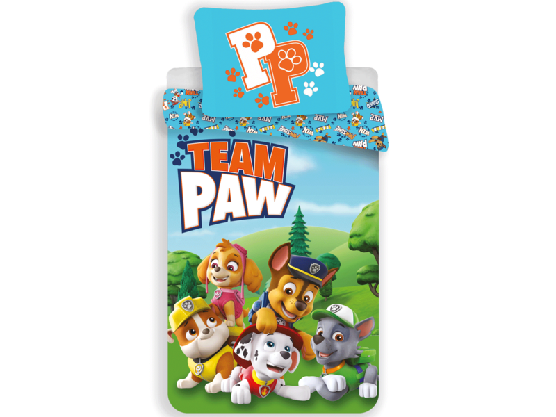 PAW Patrol Bettbezug Team PAW - Single - 140 x 200 cm - Baumwolle