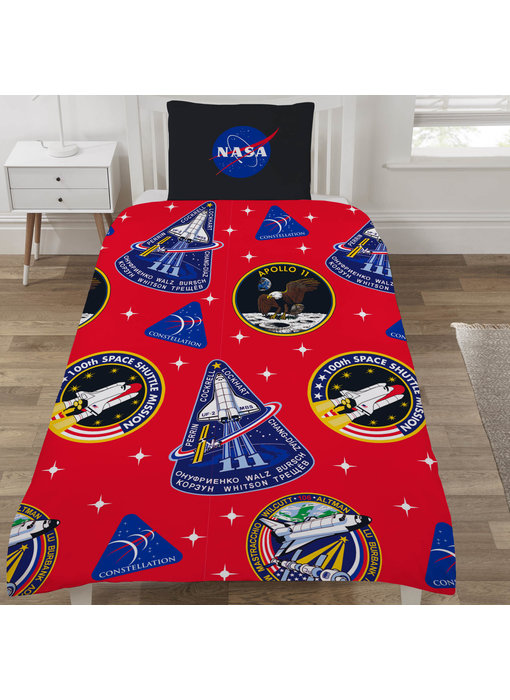 NASA Housse de couette Mission Patches 135 x 200