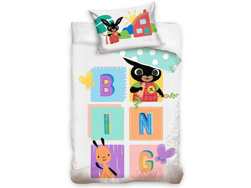Bing Bunny Housse de couette bébé BING - 100 x 135 cm - Coton
