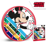 Disney Mickey Mouse Wall clock Stripes - ø 24 cm