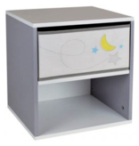 Space Table de chevet Moon - 36 x 33 x 30 cm - MDF