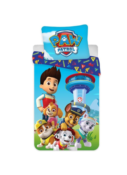 PAW Patrol Housse de couette Airport coton 140x200cm + 65x65cm