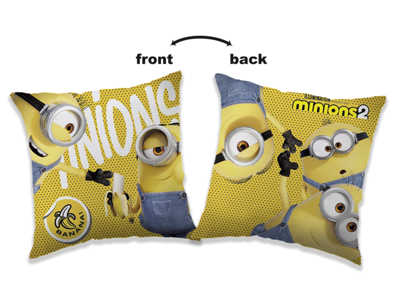 Minions 2 Bananas cushion - 40 x 40 cm - Yellow