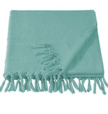 De Witte Lietaer Hammam beach towel with fringes Fjara - 100 x 180 cm - Green