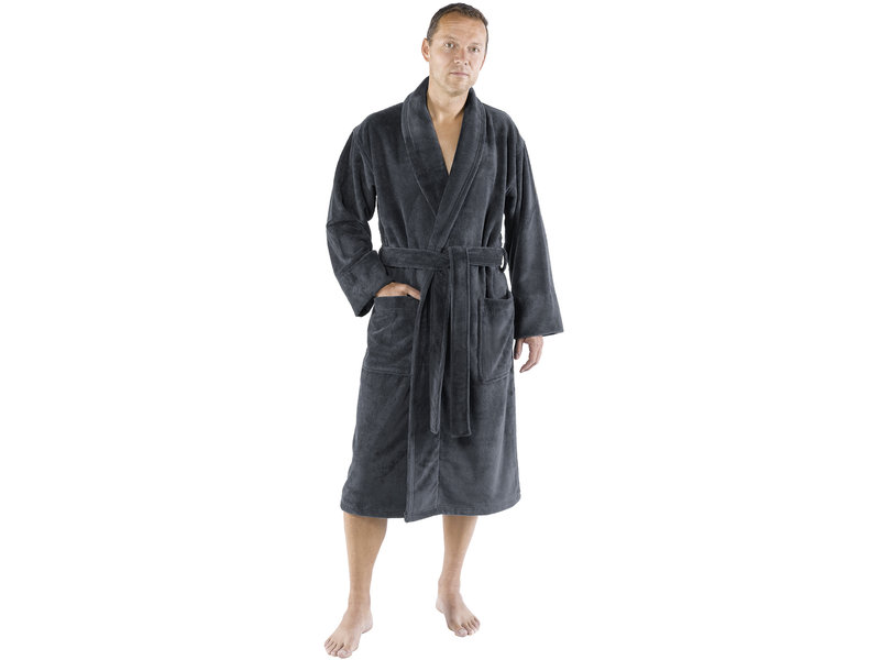 De Witte Lietaer Bathrobe Gentle - X Large - Men - Cotton Polyester