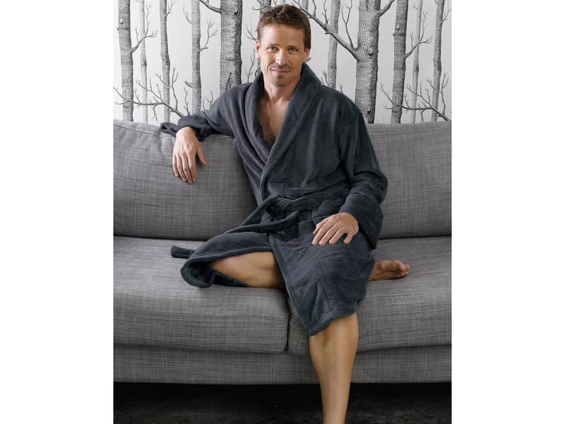 De Witte Lietaer Bathrobe Gentle - Medium - Men - Cotton Polyester