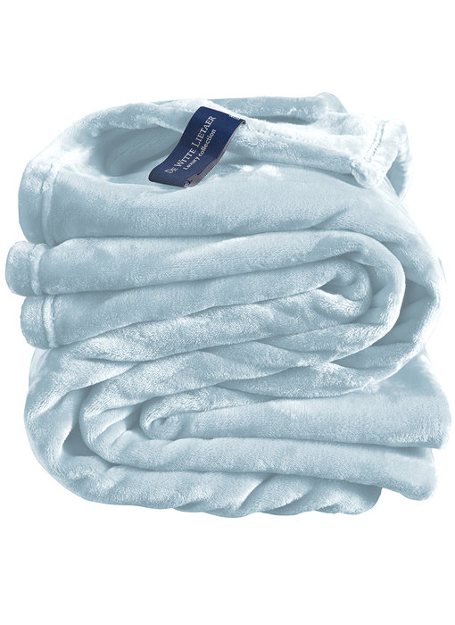 De Witte Lietaer Fleece deken Ice Blue 150 x 200 cm