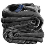 De Witte Lietaer Fleece deken Cosy - 150 x 200 cm - Dark ebony