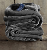 De Witte Lietaer Fleece deken Cosy - 150 x 200 cm - Dark ebony