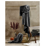 De Witte Lietaer Fleece blanket Cozy - 150 x 200 cm - Dark ebony