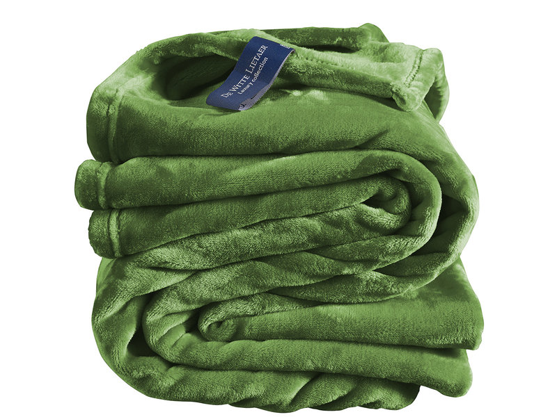 De Witte Lietaer Fleece 'deken Cosy - 150 x 200 cm - Cactus