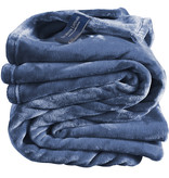 De Witte Lietaer Fleece plaid Cosy - 150 x 200 cm - Blue indigo