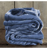 De Witte Lietaer Fleece plaid Cozy - 150 x 200 cm - Blue indigo