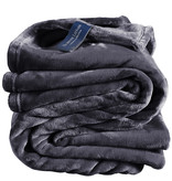 De Witte Lietaer  Fleece plaid Cosy - 150 x 200 cm - Blue graphite