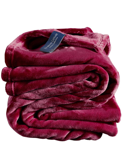 De Witte Lietaer Fleece deken Beet Red 150 x 200 cm