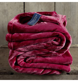 De Witte Lietaer Fleece plaid Cozy - 150 x 200 cm - Beet red