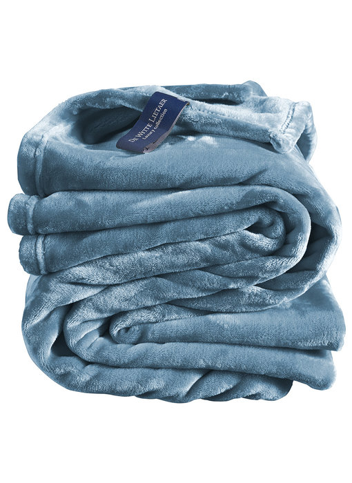 De Witte Lietaer Fleece deken Arctic Blue 150 x 200 cm