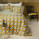 Bettbezug Baumwolle Satin Mandelgrün 260 x 240 cm