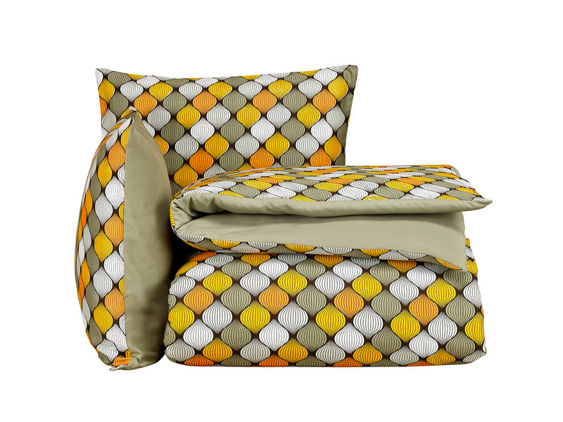 De Witte Lietaer Housse de couette Coton Satin Amande - Taille de l'hôtel - 260 x 240 cm - Vert