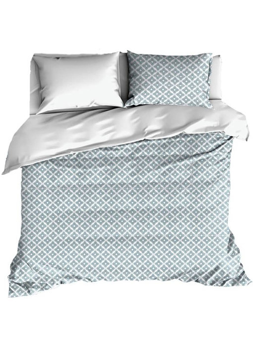 De Witte Lietaer Bettbezug Baumwolle Satin Azulejos Turmalin 240 x 220 cm