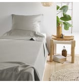 De Witte Lietaer Ensemble de draps Olivia - Simple - 180 x 280 cm - Gris - Coton satiné