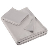 De Witte Lietaer Set of sheets Olivia - Single - 180 x 280 cm - Gray - Satin cotton
