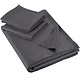 Lakenset tweepersoons Olivia 280x280+60x70(2) Ebony 100% katoen, satijn
