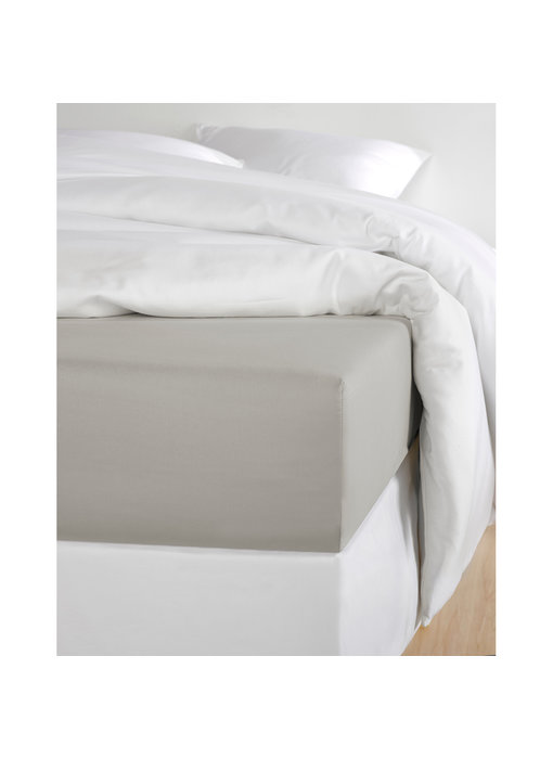 De Witte Lietaer Fitted sheet Cotton Satin Olivia Dove - 180 x 200 cm