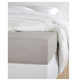 De Witte Lietaer Fitted sheet Cotton Satin Olivia - 140 x 200 cm - Taupe