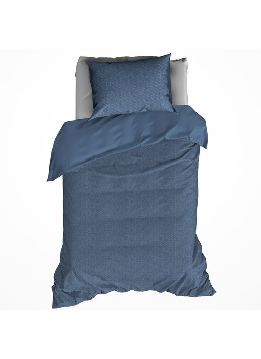 De Witte Lietaer Bettbezug Baumwolle Flanell Steinbutt Stellar Blue 140 x 200/220 cm
