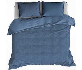 De Witte Lietaer Duvet cover TARBOT 240x220 + 60x70 (2) Stellar Blue 100% cotton, flannel