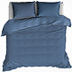 Duvet cover TARBOT 240x220 + 60x70 (2) Stellar Blue 100% cotton, flannel