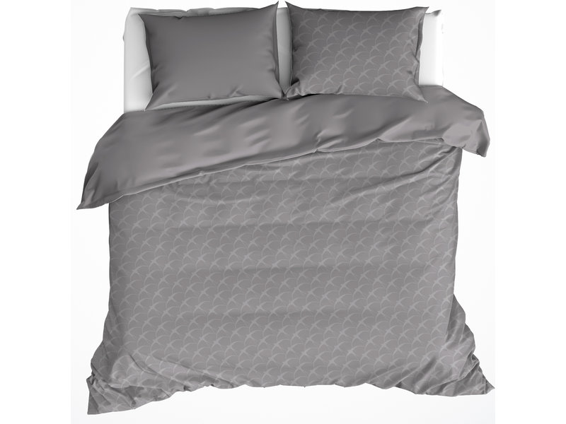 De Witte Lietaer Duvet cover Birds Gray - Hotel size - 260 x 240 cm - Flannel