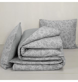 De Witte Lietaer Dekbedovertrek Lea Grey - Lits Jumeaux -  240 x 220 cm - Flanel