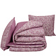 Housse de couette Flanelle Coton Lea Lilas 260 x 240 cm