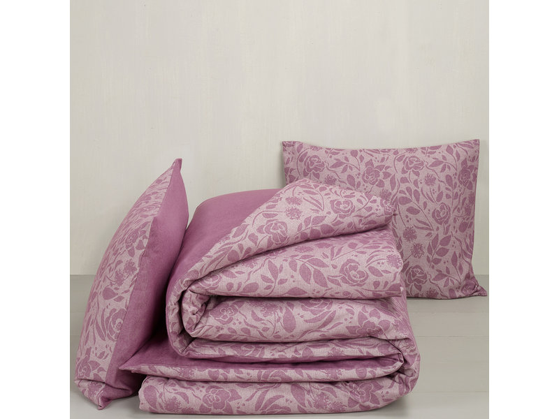 De Witte Lietaer Duvet cover Lea Lilac - Hotel size - 260 x 240 cm - Flannel