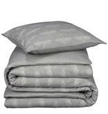 De Witte Lietaer Duvet cover Cotton Flannel Crane - Single - 140 x 200/220 cm - Gray