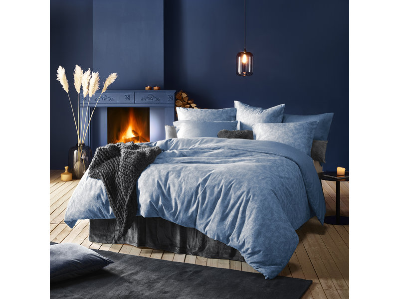 De Witte Lietaer Duvet cover Cotton Flannel Alvaro - Hotel size - 260 x 240 cm - Blue