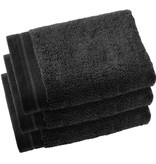 De Witte Lietaer Guest towels Contessa Black 40 x 60 cm - 3 pieces - Cotton