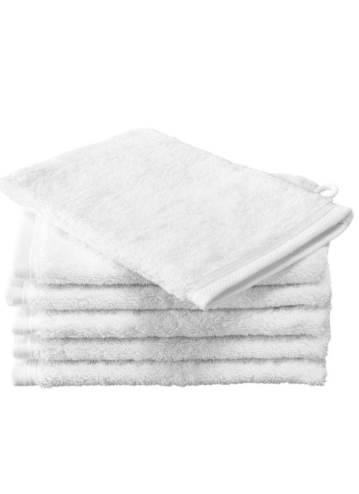 De Witte Lietaer Washandjes Contessa White 16 x 21 cm - 6 st.