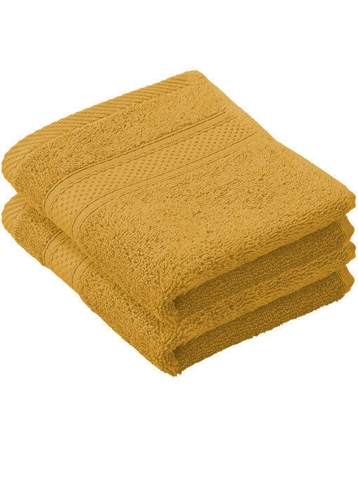De Witte Lietaer Guest towels Stéphanie Golden Yellow 30 x 50 cm - 2 pcs.