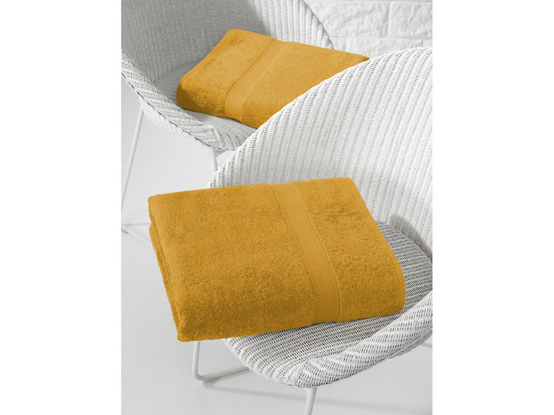 De Witte Lietaer Serviette de bain Stéphanie Golden Yellow - 100 x 150 cm - Coton