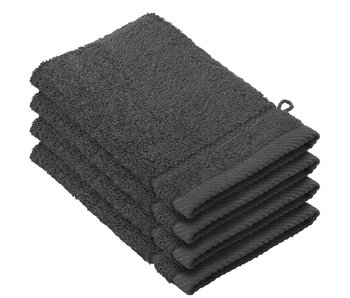 De Witte Lietaer Washcloths Stéphanie Ebony 15 x 21 cm - 4 pcs.