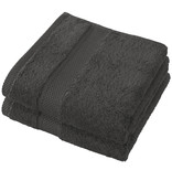 De Witte Lietaer Towels Stéphanie Ebony 50 x 100 cm - 2 pieces - Cotton