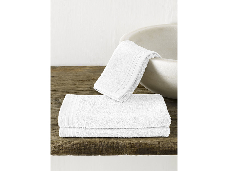 De Witte Lietaer Guest towels Imagine White 30 x 50 cm - 3 pieces - Cotton